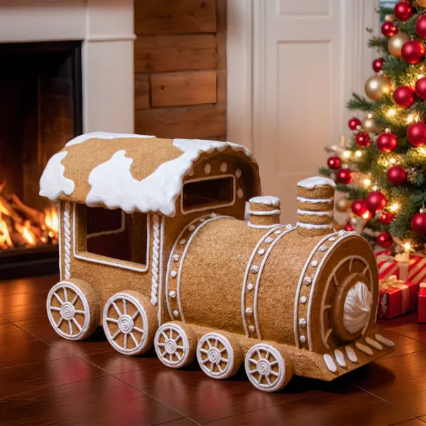 Coffret de train de Noël à placer sous le sapin avec effets lumineux et Coffret de train de Noël à placer sous le sapin avec effets lumineux et