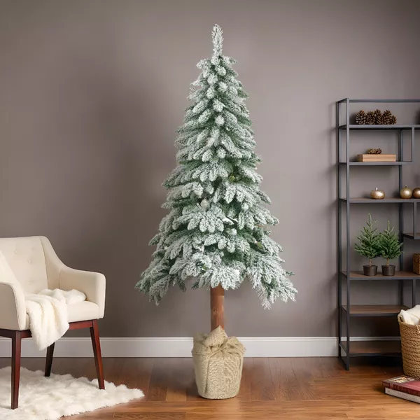 Árbol de Navidad artificial H180 cm Tora Verde nevado