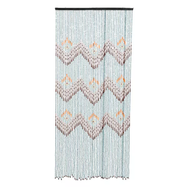 Rideau de porte perles bambou (90 x 200 cm) Silver Bleu