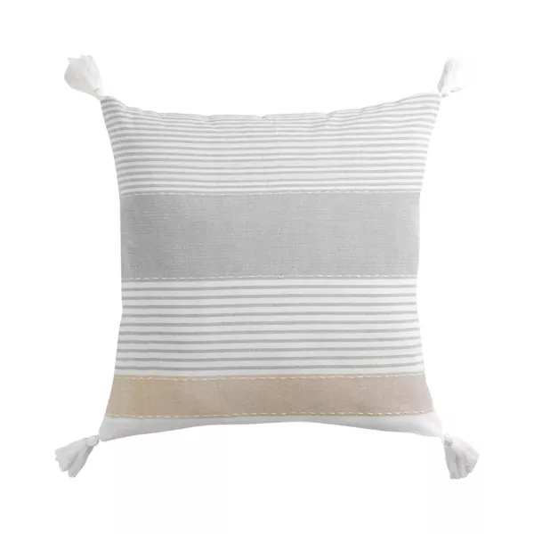 Vierkant katoenen kussen (60 x 60 cm) Iliade Wit
