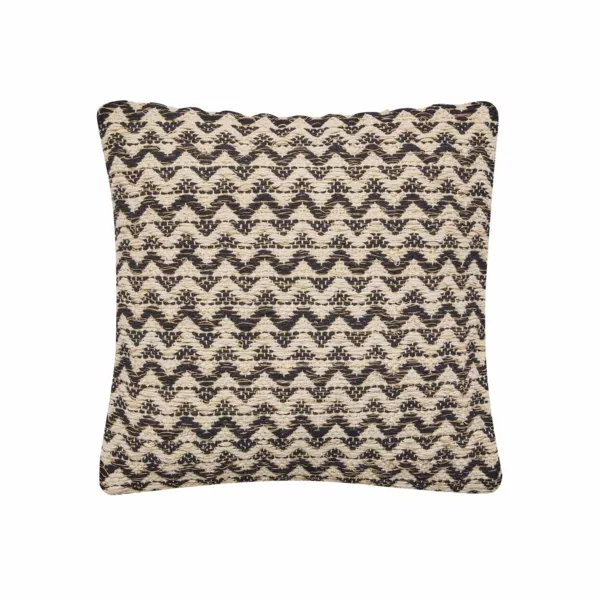 Coussin carré coton (40 x 40 cm) Loumeo Noir