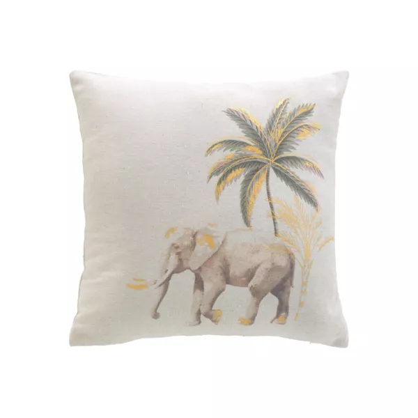 Vierkant katoenen kussen (45 x 45 cm) Willo Ecru