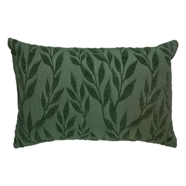 Cojín rectangular de gasa de algodón (38 x 58 cm) Letho Verde tilo