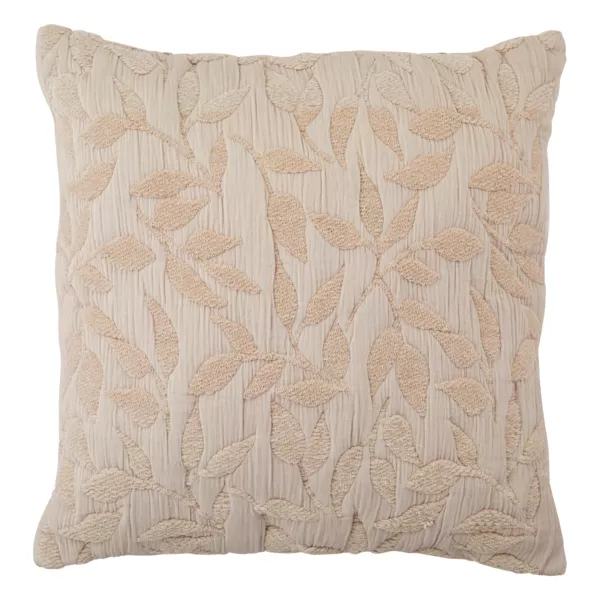 Vierkant katoenen gaaskussen (50 x 50 cm) Letho Beige