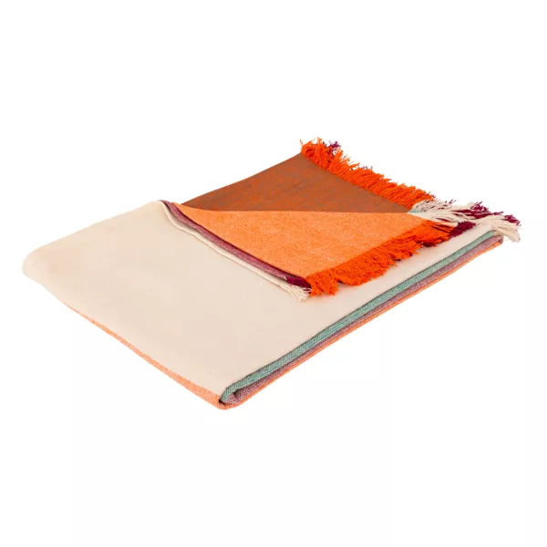 Colcha decorativa algodón (130 x 180 cm) Madras Multicolor