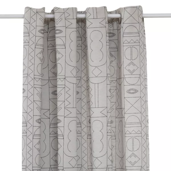 Cortina tejida (140 x 260 cm) Mala Negro