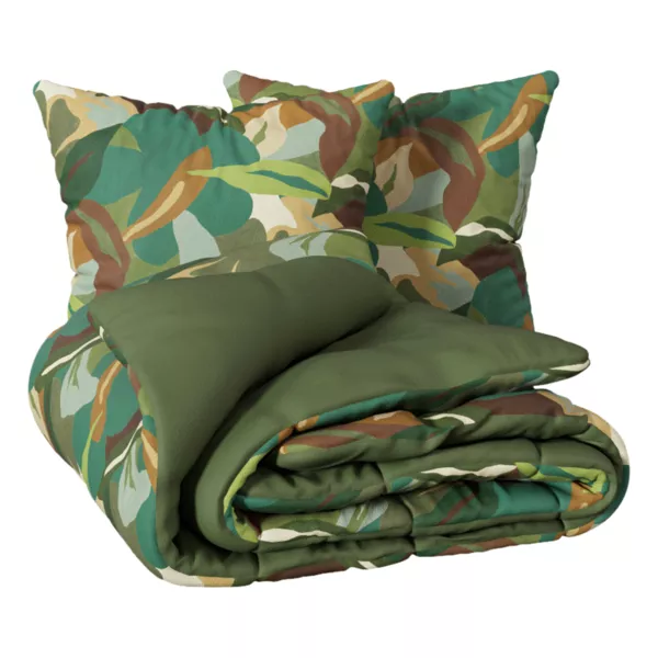 Housse de couette et deux taies coton (240 x 220 cm) Renata Multicolore
