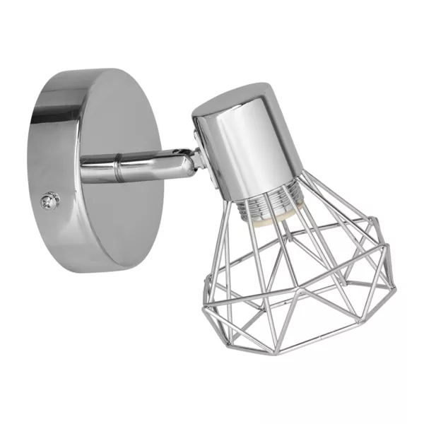 Applique murale orientable métal (13 x 13,5 cm) Diamond Argent