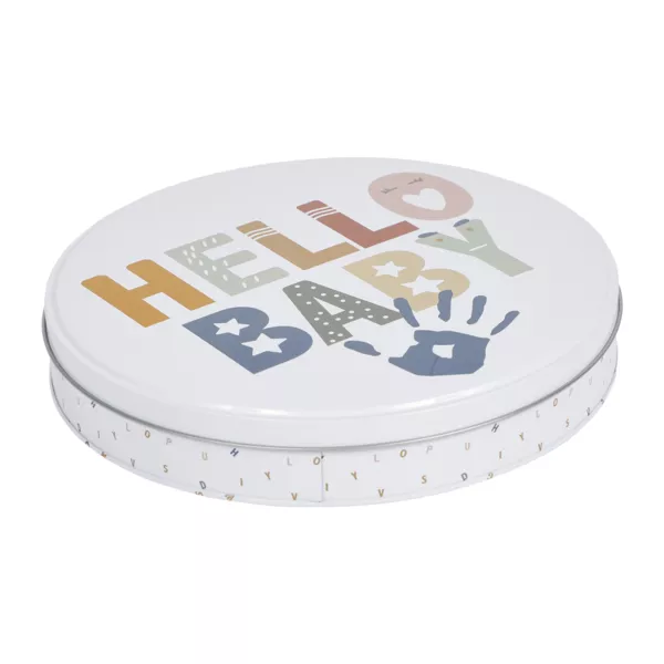 Baby-Abdruckset Ton Rund Mehrfarbig