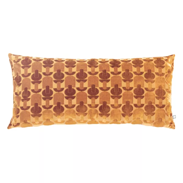 Cuscino rettangolare velluto (35 x 75 cm) Luna Giallo ocra