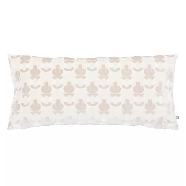 Cojín rectangular terciopelo (35 x 75 cm) Luna Crudo