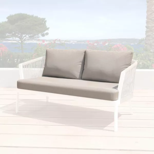 Vervangende kussens voor Bank 2 personen Amalfi Taupe