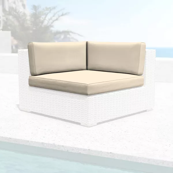 Ersatzpolsterbez�ge f�r Eck-Gartensessel Palma Beige