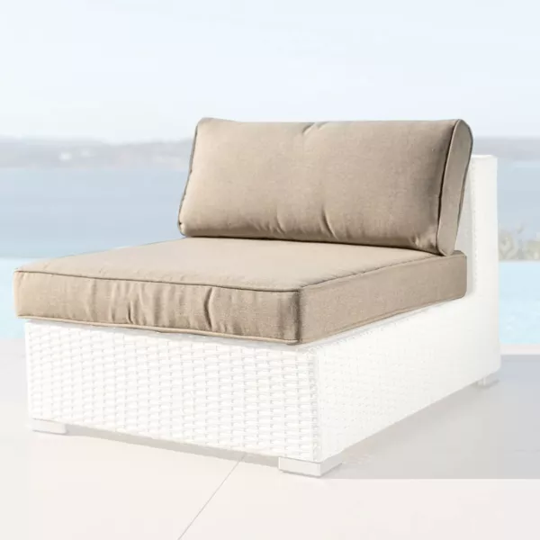 Housses de coussin de remplacement pour Chauffeuse Palma Taupe