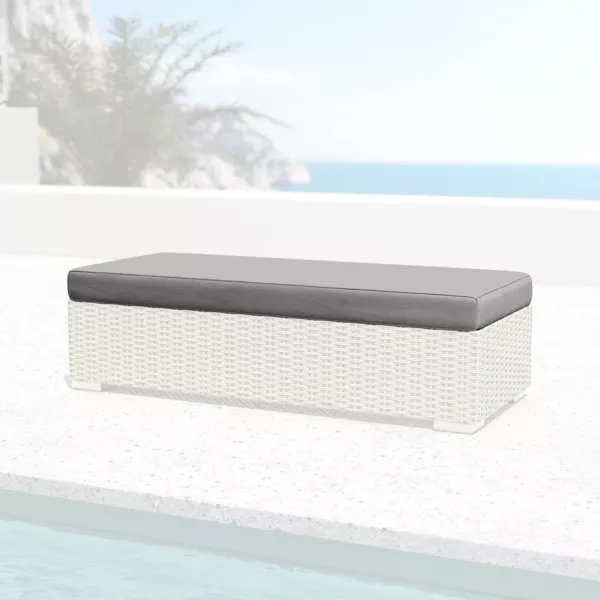 Housse de coussin de remplacement pour Banquette 2 places Palma Gris anthracite