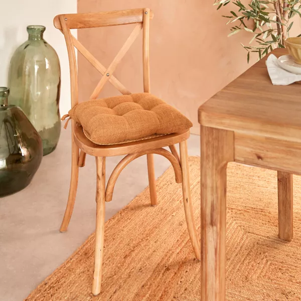 Vierkant stoelkussen (38 x 38 cm) Clem Cannelle