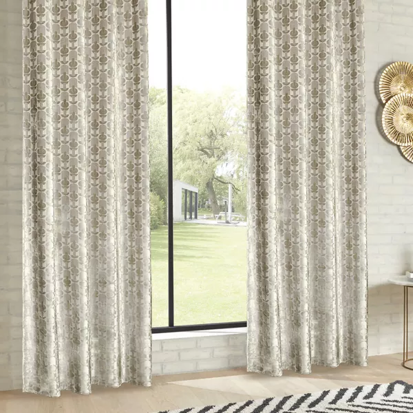 Rideau velours (140 x 260 cm) Luna Ecru