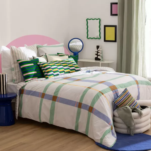 Funda nórdica y dos fundas de almohadas algodón (240 x 220 cm) Ritchi Multicolor