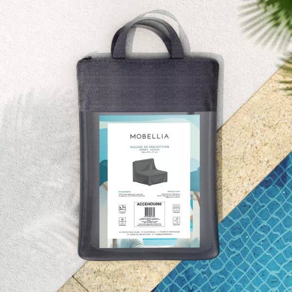 Funda de protección impermeable para Sillón de descanso (105 x 97 cm) Bornéo Gris