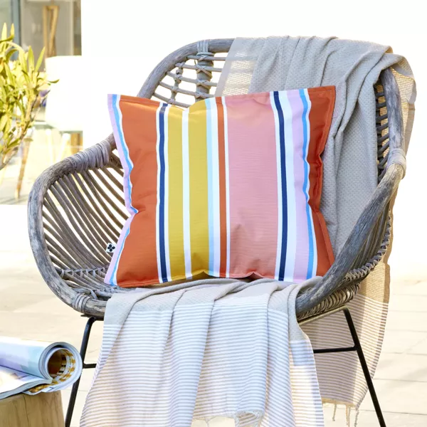 Housse de coussin extérieur carrée (45 x 45 cm) Bianca Jaune