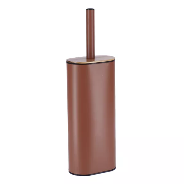 Scopino WC con coperchio in acacia Season Color Ambra