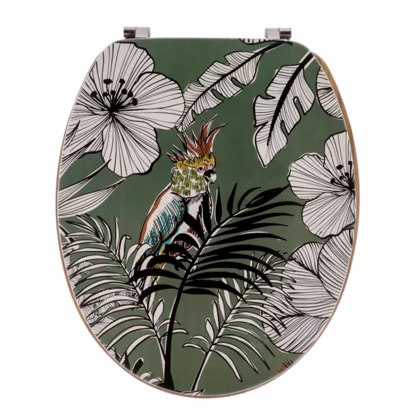 Abattant WC 18 pouces MDF Jungle Fever Vert kaki