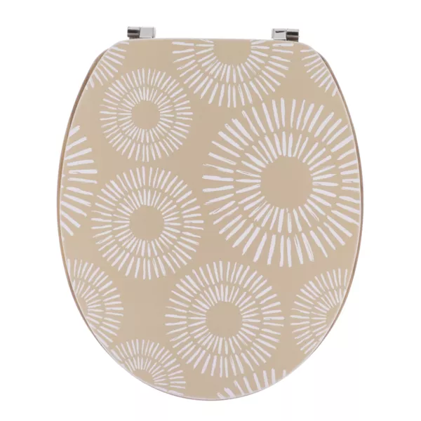 Toiletsde 18 tommer MDF Ethnic Spirals Beige