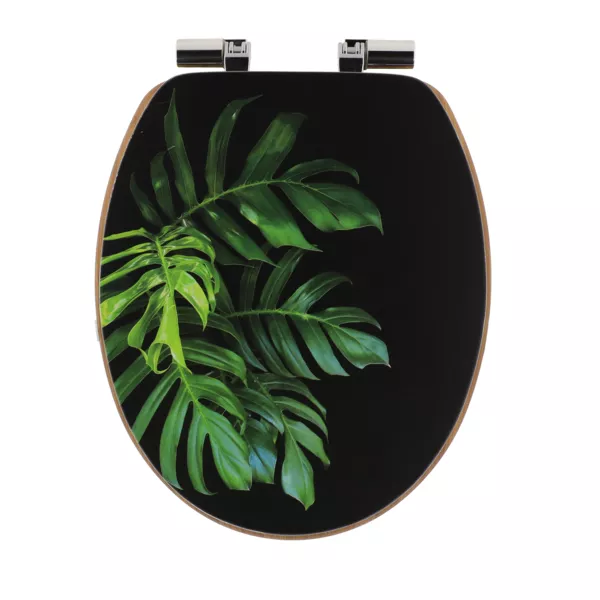 Asiento de inodoro con freno de caída 18 pulgadas MDF Green Addict Verde