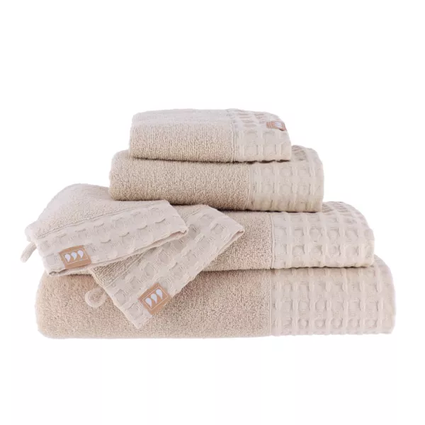 2er Set Waschlappen Baumwolle (15 x 21 cm) Season Color Beige