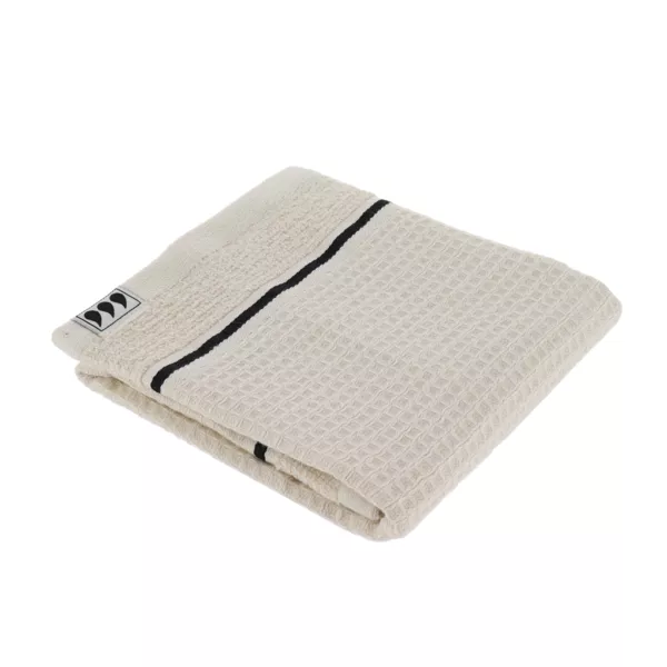 Serviette de bain coton nid d'abeille (30 x 50 cm) Japandi Beige