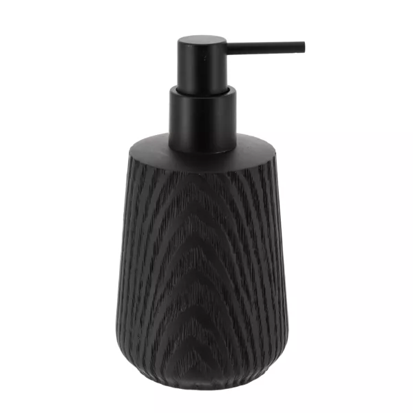 Distributeur de savon effet bois (350 ml) Scandi noir