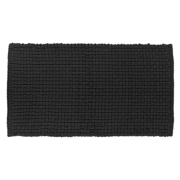 Tappeto da bagno microfibra (45 x 90 cm) Maglia Nero
