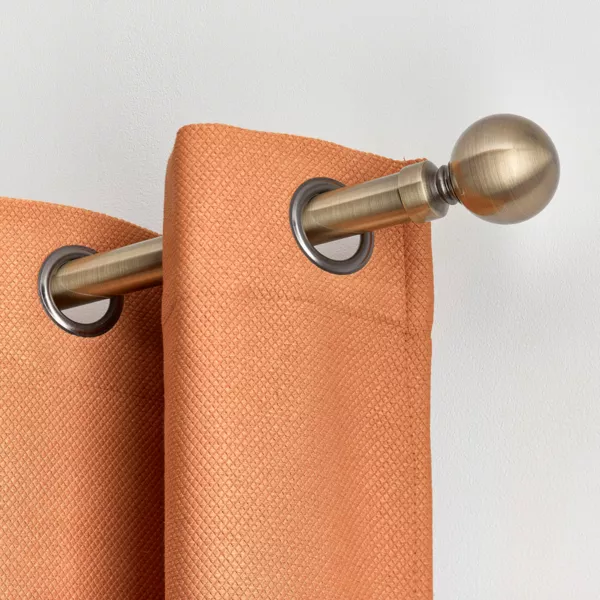 Uitschuifbare gordijnroede set (L120 - L210 cm / D28 mm) Bol Brons