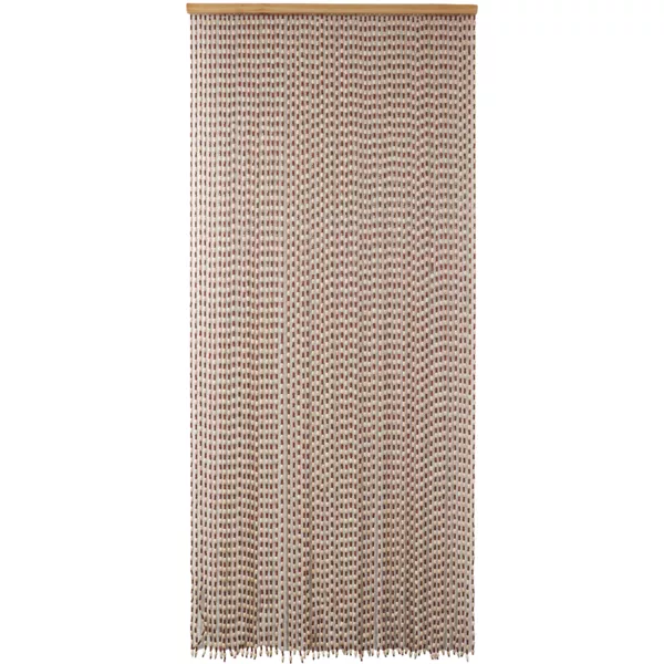 Rideau de porte perles bois (90 x 200 cm) Gipsy Marron