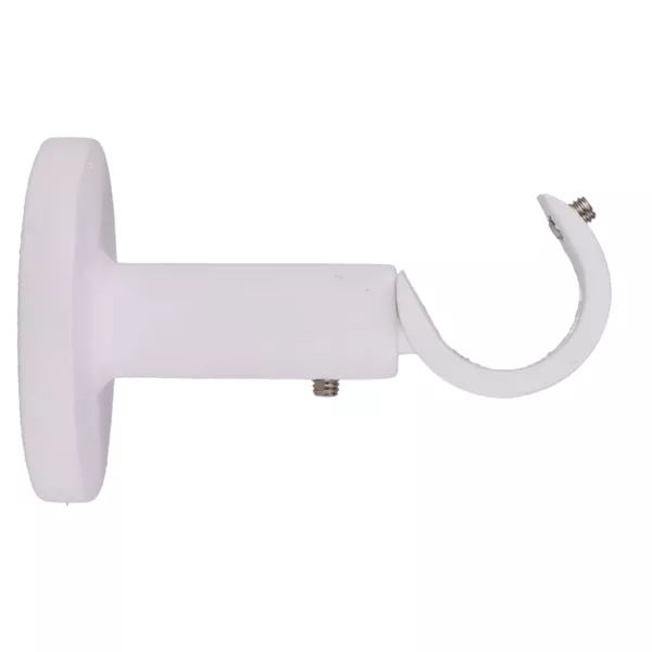 Support tringle fixe (L60 / D20 mm) Jim gouttière Blanc mat