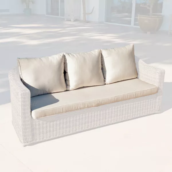 Ersatzpolsterbez�ge f�r Gartensofa 3-Sitzer Calvi Beige