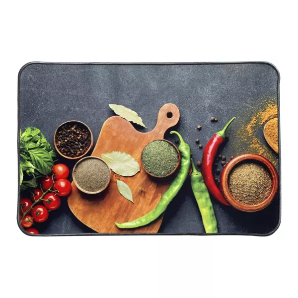 Tapis de cuisine antidérapant (40 x 60 cm) Aromates Multicolore