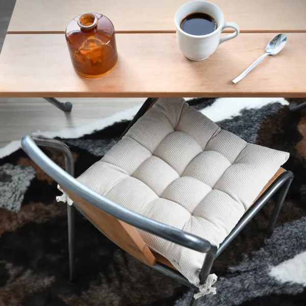 Firkantet fløjlsstolpude (38 x 38 cm) Dandy Beige