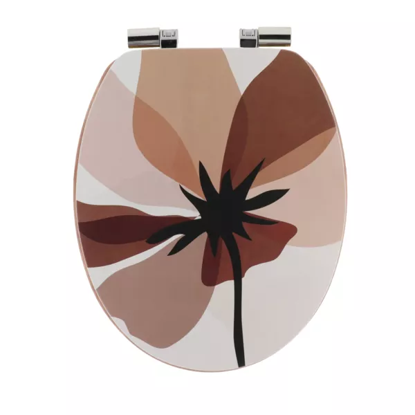 Toiletsde med soft-close 18 tommer MDF Natural Simplicity Flerfarvet