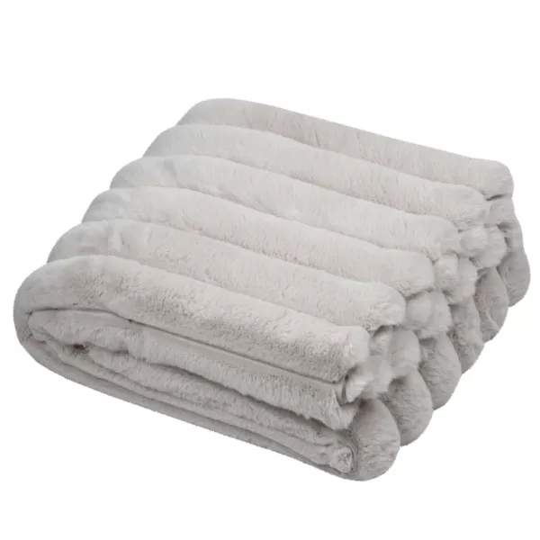 Plaid fausse fourrure (130 x 160 cm) Polary Ecru