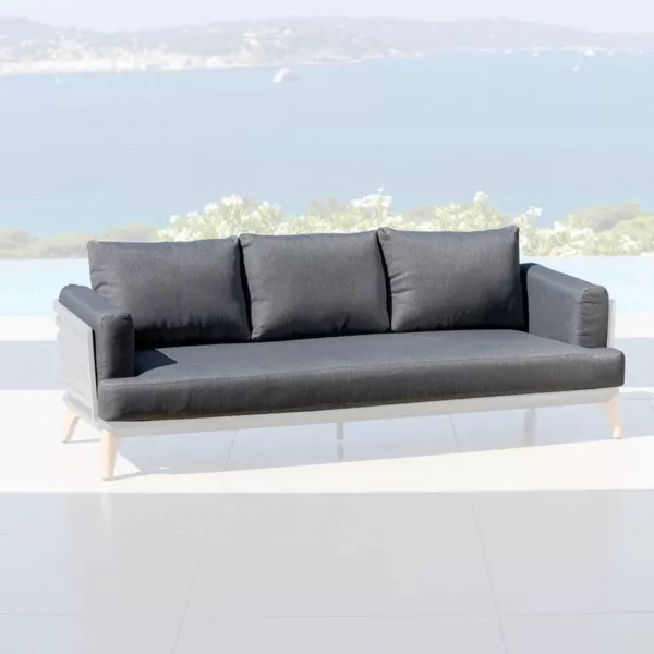 Housses de coussin de remplacement pour Canapé 3 places Monte Carlo Gris anthracite