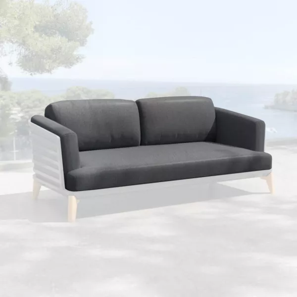 Housses de coussin de remplacement pour Canap� 2 places Monte Carlo Gris anthracite