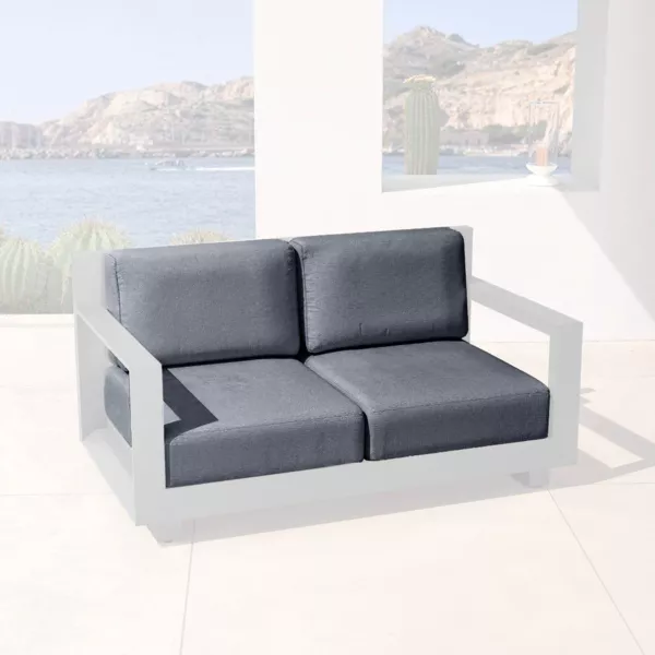 Ersatzpolsterbez�ge f�r 2-Sitzer Sofa Elba Anthrazitgrau