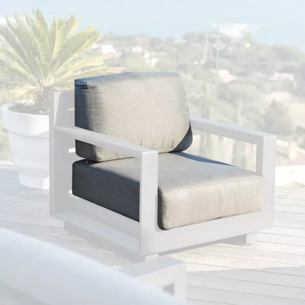 Ersatzpolsterbez�ge f�r Gartensessel Elba Anthrazitgrau