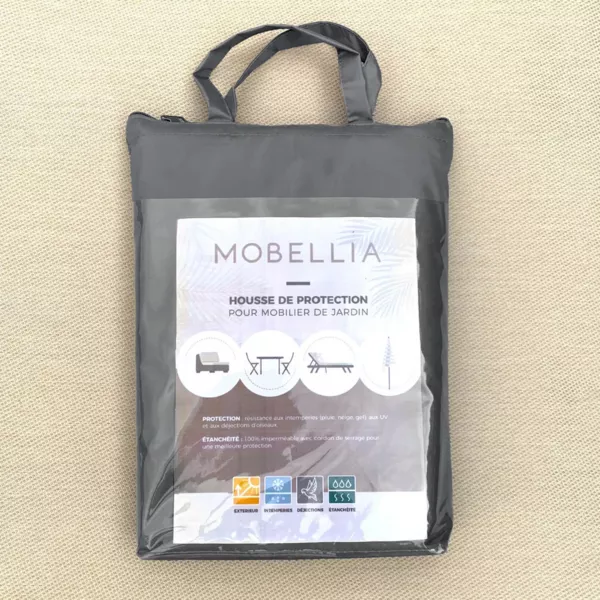 Funda de proteccin impermeable para mesa cuadrada 165 x 165 cm - Topo.