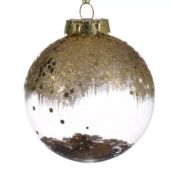 12er Set transparenter Weihnachtskugeln (D80 mm) Z�li