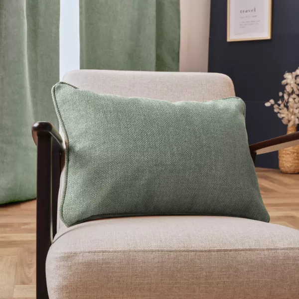 Coussin rectangulaire tissé (40 x 60 cm) Alba Vert romarin