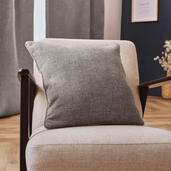 Firkantet vævet pude (45 x 45 cm) Alba Taupe