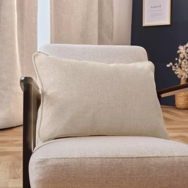 Rechthoekig geweven kussen (40 x 60 cm) Alba Beige greige