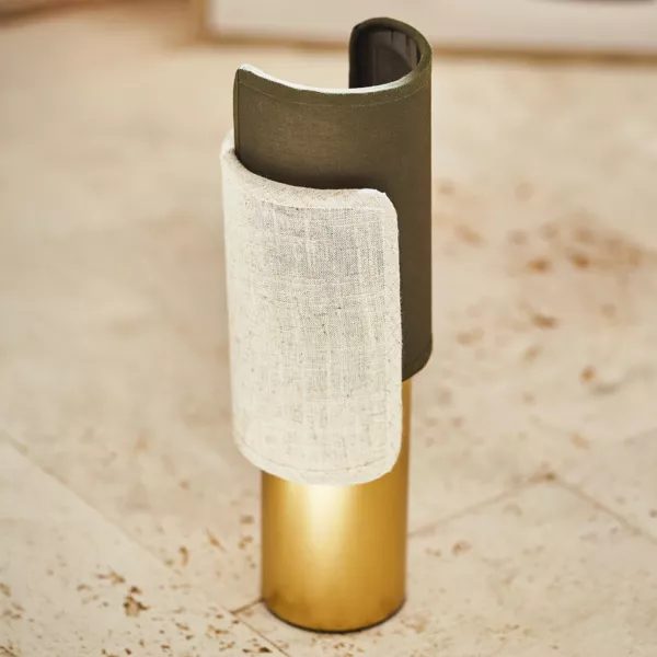 Lampe à poser en métal (H28 cm) Bourgeon Verte